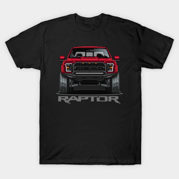 F-150 SVT Raptor (Rapid Red Metallic) T-Shirt by Jiooji Project